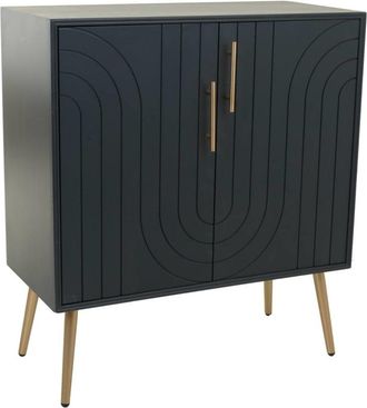 Wanderlust Deco Recibidor-aparador de madera y metal 75x37x84,5