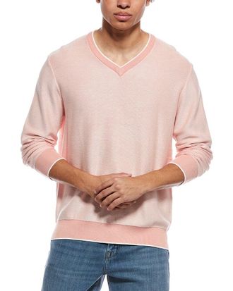 Raffi Links Stitch V-Neck Sweater