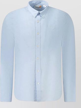 Timberland linen cotton regular-fit long-sleeve shirt
