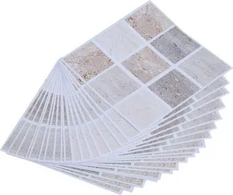 OEM Pegatinas Transferibles Para Azulejos De Mosaico Ulisem, 18 Piezas, Para Ba&ntilde;o, Cocina Y Hogar (10 Cm X 10 Cm) (004)