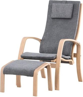 VE DESIGN Design Sessel Grötö inkl. Fussablage, Grau