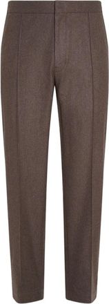 Ermenegildo Zegna Pantaloni con vita elasticizzata - Marrone