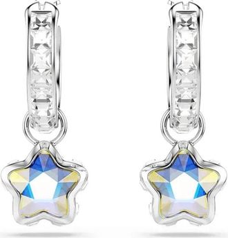 Swarovski Chroma Oorhangers - Dames - Oorbellen - Grijs - ONE Size - Accessoires
