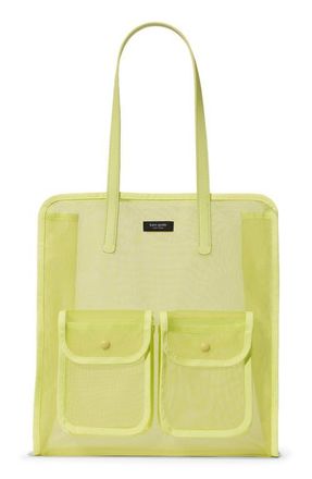 Kate Spade New York breezy mesh tote bag in Bosc Pear at Nordstrom