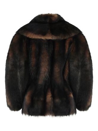Fendi textured reversible jacket - Marrone