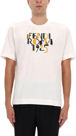 Fendi T-Shirt With Print-Uomo