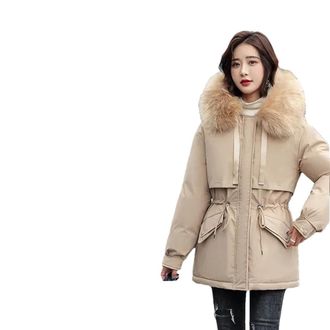 Generic Winter Jacket Women Parkas Warm Casual Hooded Female Fur Lining Thick Mujer Snow Wear Coat