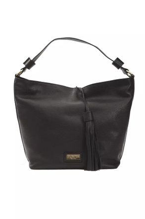 Pompei Donatella Black Leather Women Shoulder Womens Bag