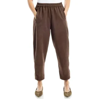 Max Studio Faux Suede Barrel Pants in Sequoia at Nordstrom Rack, Size X-Small