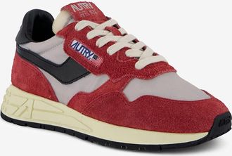 Autry Niedrige Materialmix-Schnürsneakers Reelwind