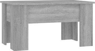 vidaXL Coffee Table Grey Sonoma 79x49x41 cm Engineered Wood vidaXL
