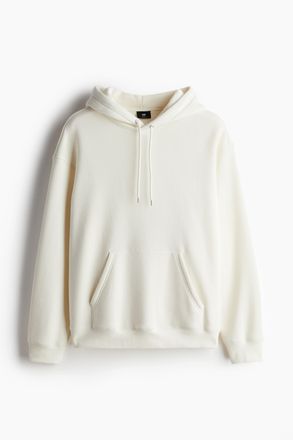 H&M Hoodie in Loose Fit - White