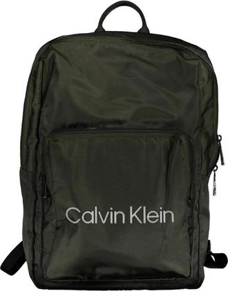 Calvin Klein Verde Polyester Rugzak - Heren - Rugzakken - Groen - ONE Size - Polyester - Tassen