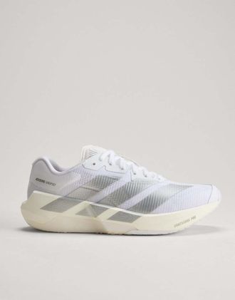 adidas Adizero Dropset Pro - Scarpe da allenamento bianco nuvola/argento metallizzato