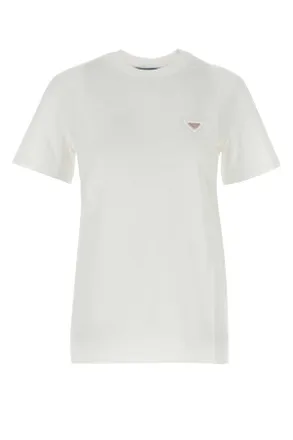 Prada White Cotton T Shirt