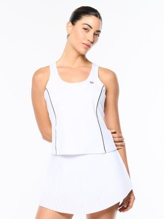 Sergio Tacchini Tessa Scoop Neck Tank in Brilliant White at Nordstrom, Size X-Large