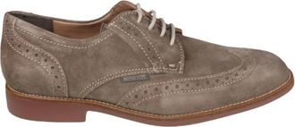 Mephisto Donker Taupe Su&egrave;de Veterschoen - Heren - Veterschoenen - Beige - 40 EU - Su&egrave;de - Schoenen