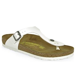 Birkenstock Womens Gizeh Sandals In White