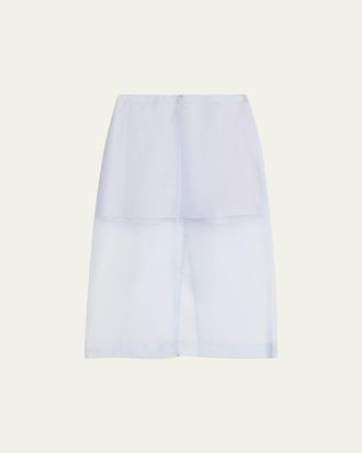 SIMKHAI Dana Organza Midi Skirt
