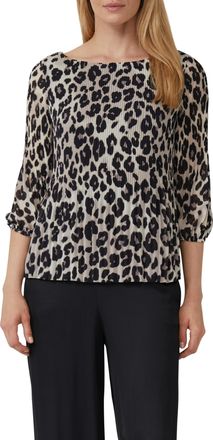s.Oliver Black Label Klassische Bluse mit All-Over Print