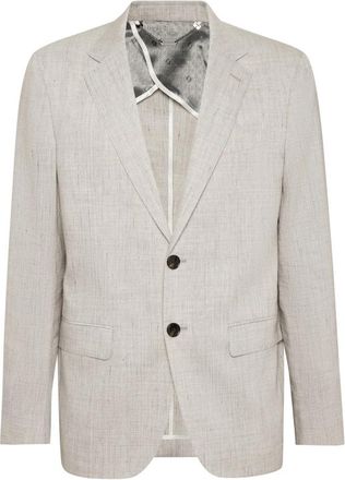 Billionaire Boys Club Linen Blazer LS - Heren - Blazers - Grijs - XL - Wol - Jassen