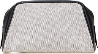 Herm&egrave;s Pre-owned Hermes Toile Cavour Pouch 18XY5K8WBFU2SW60