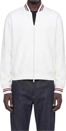 Thom Browne Browne 65 Intarsia Bomberjack - Heren - Bomber jackets - Wit - ONE Size - Jassen