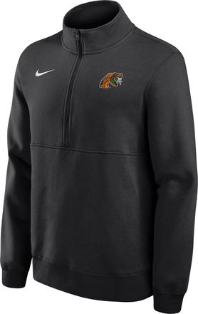 Nike Florida A&M University Rattlers Club Nike Mens College Fleece Half-Zip Top in Black | M34407FAMU26-BLK