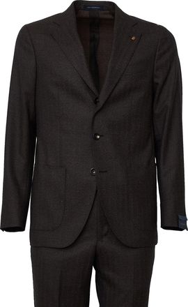 Sartoria Latorre Single-Breasted Notch Lapel Wool Suit