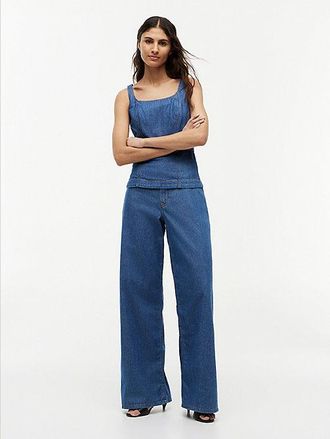 Tommy Hilfiger Vaqueros de talle alto y pernera ancha con estilo setentero