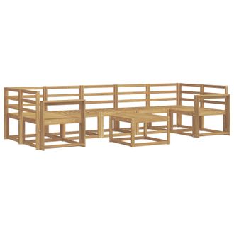 vidaXL Conjunto De Sof&aacute;s De Exterior 8 Pcs Blanco 59 X 59 X 37 Cm Vidaxl