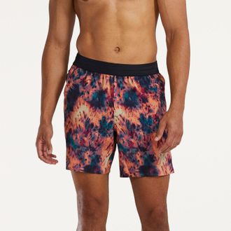 TYR Mens Unbroken Unlined 7 Shorts Orange XXL