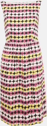 Max Mara Pink Printed Cotton Short Dress