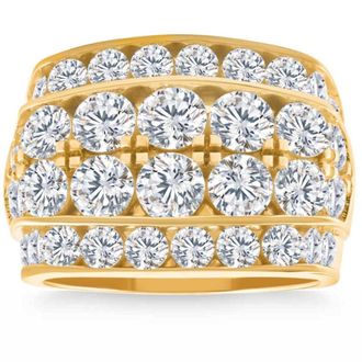 Pompeii3 7Ct Mens Diamond Ring in 14k Gold Lab Grown