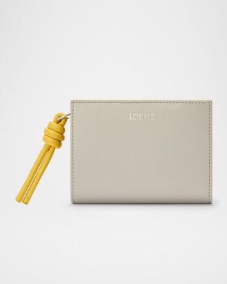 Loewe Knot Compact Wallet in Napa Leather