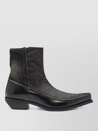 Diesel leather ankle boots