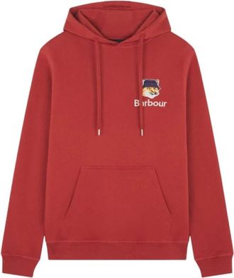 Barbour Vossenhoofd Hoodie Verbrand Rood - Heren - Hoodies - Rood - M - Katoen - Hoodies & sweatvesten