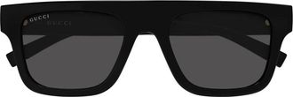 Gucci Gg 2235S Zonnebril - Heren - Zonnebrillen - Zwart - 53 MM - Accessoires
