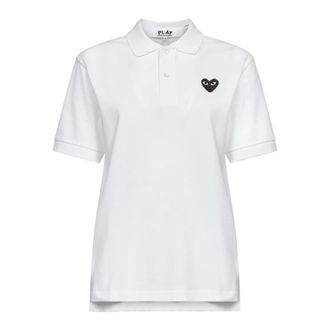 Comme Des Gar&ccedil;ons Polo Shirt - female - Comme des Gar&ccedil;ons Play - Polo Shirts - White - 2XL - Tops