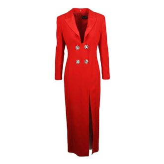 Simona Corsellini Party Edition Lange Jurk - Dames - Jurken - Rood - Maat: S Poliester