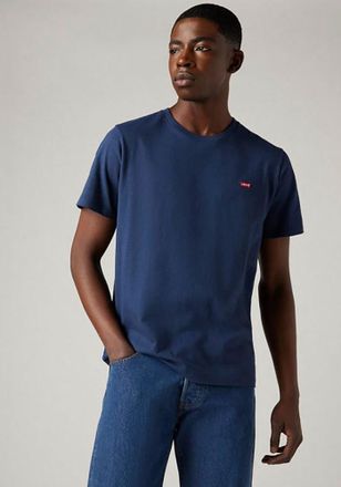 Levi's T-Shirt LEVIS ORIGINAL HM TEE, Herren, Gr. XXL, blau (navy), Jersey, Obermaterial: 100% Baumwolle, normal h&uuml;ftbedeckend, Rundhals, Rippb&uuml;ndchen, Shirt