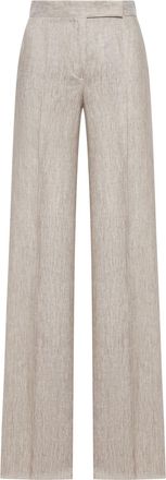 Max Mara CHEVRON LINEN BATAVIA TROUSERS - Max Mara - Woman