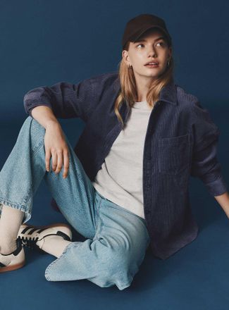 Twik Womens Oversized corduroy shirt