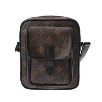 Louis Vuitton Black Brown Monogram Canvas Shoulder Bag (Pre-Owned)