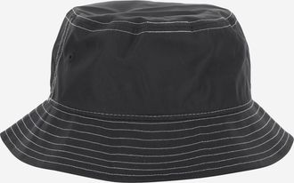 Autry Mens Nylon Bucket Hat With Logo Black