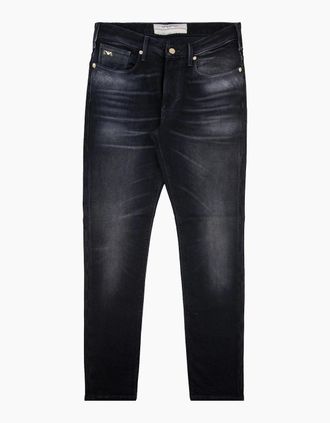 Emporio Armani Mens Emporio Armani Gold Badge J06 Jeans Dark Grey - Size: W31-L32