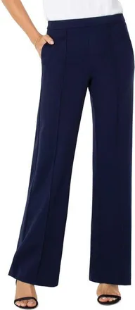 Liverpool L.A. Kayla Wide Leg Pull-On Trousers in Cadet Blue at Nordstrom, Size 10