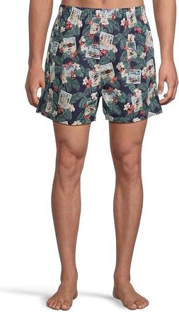 Tommy Bahama Woven Boxer Mens Underwear Navy Ground Floral : 2XL (44-46 Waist), Cotton