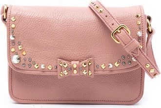 Miu Miu Pre-owned Miu Miu Studded Goatskin Madras Crystal Crossbody Ladies RKBCXD17QTQ8PHFR