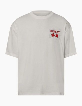 Replay Mens x Martin Garrix T Shirt - White - Size: 42